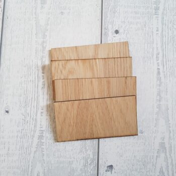 4mm Oak Veneer Place Cards (100mmx50mm)