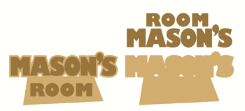 3mm MDF Layered Door Plaque Toy Story Theme Style 2