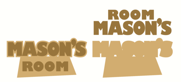 3mm MDF Layered Door Plaque Toy Story Theme Style 2