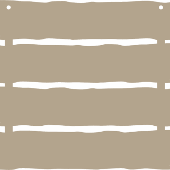 3mm 4 Slats Driftwood Plaque - Blank