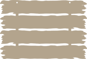 3mm 4 Slats Driftwood Plaque - Blank