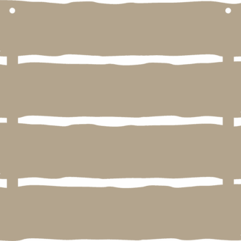 3mm 4 Slats Driftwood Plaque - Blank