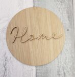3mm mdf Circle Name with 1 Name – Signature Font