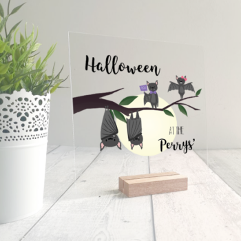 Printed IKEA Ribba or Sannahed Front Acrylic - Bats Design