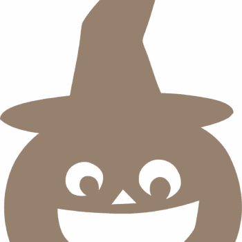 18mm Face Cut Out Pumpkin with Hat