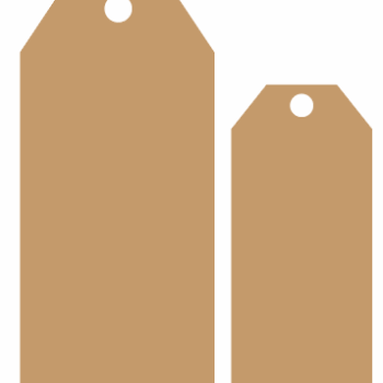 Door Tag 3 in 4mm MDF (1 Pair)