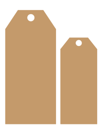 Door Tag 3 in 4mm MDF (1 Pair)