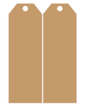 Door Tag 4 in 4mm MDF (1 Pair)