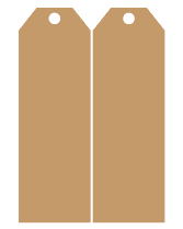 Door Tag 4 in 4mm MDF (1 Pair)