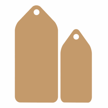 Door Tag 7 in 4mm MDF (1 Pair)