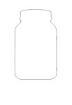 18mm mdf Mason Jar shape