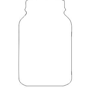 18mm mdf Mason Jar shape