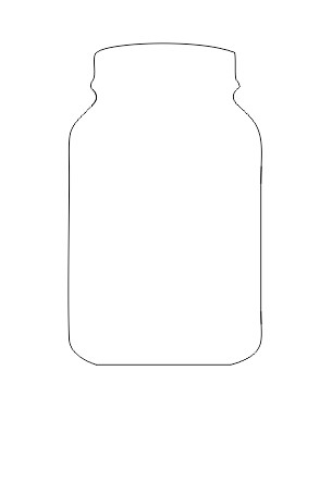 18mm mdf Mason Jar shape