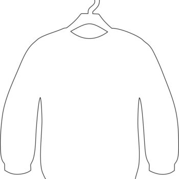 10cm Acrylic Jumper on Hanger Shape (Pack of 10)