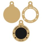 3mm mdf Personalised Photo Bauble