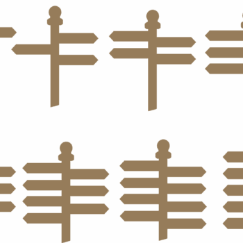 3mm mdf Snow Globe Signposts - to fit snow globes