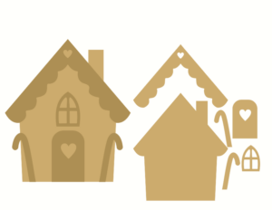 18mm Layered House with Candy Canes Kit