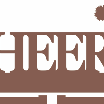 4mm MDF CHEER medal hanger (1 FIGURE RIGHT SIDE)