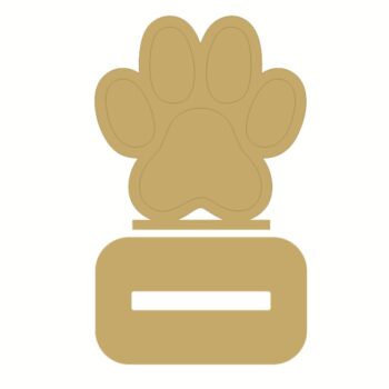 18mm Engraved Dog Paw Shape Stocking Hanger
