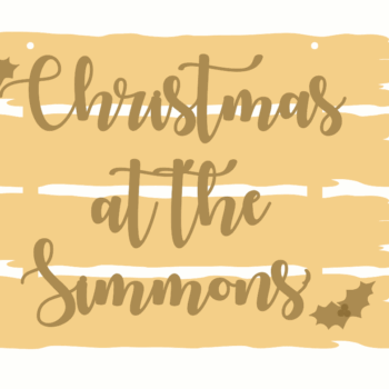 3mm Driftwood Christmas At The Sign with holly
