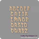 3mm Santa Letters With Hat (Hobo font)