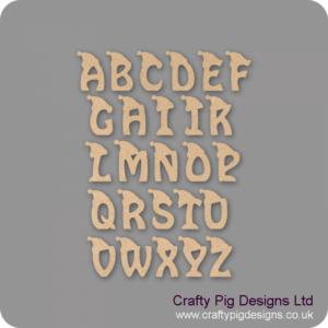 3mm Santa Letters With Hat (Hobo font)