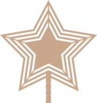 3mm mdf Star Tree Topper
