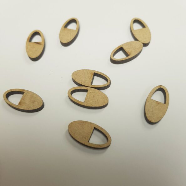 3mm Oval Ribbon Slot (Pack of 10)