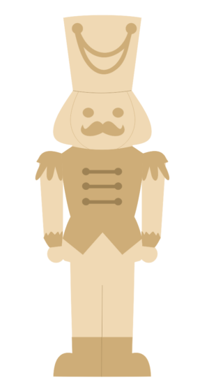 4mm mdf layered Nutcracker