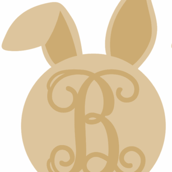 3mm Monogram Bunny Head (separate letter)