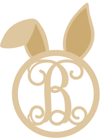 3mm Monogram Bunny Head (welded letter)