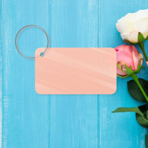 Rectangle Keyring Shape Pack of 10 (INCLUDING METAL RING)
