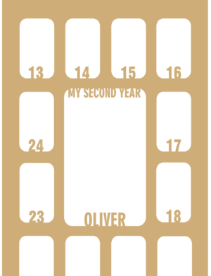 my second year photo frame new