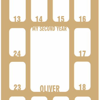 my second year photo frame new
