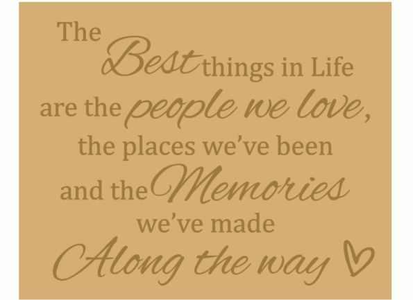 the best things in life