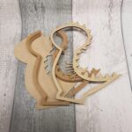 18mm Layered Fillable Dinosaur Shape