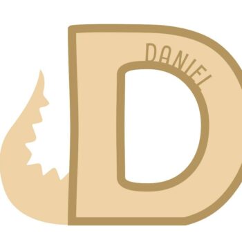 18mm Layered Fillable Dinosaur Letters