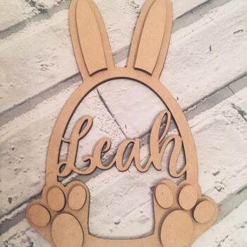 3mm Layered Easter Egg Dangly with name