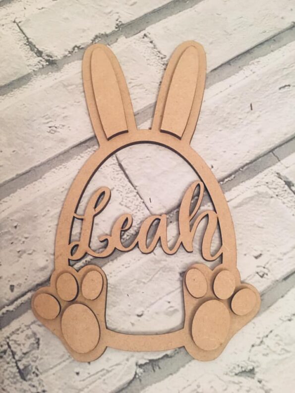3mm Layered Easter Egg Dangly with name