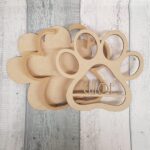 18mm Layered Fillable Paw Shape 1