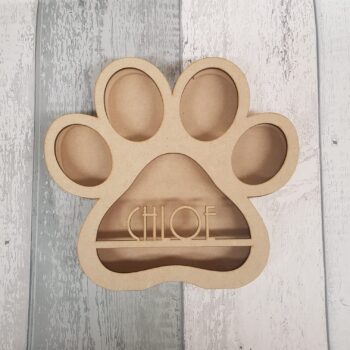 18mm Layered Fillable Paw Shape 1