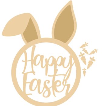3mm Happy Easter Bunny Head