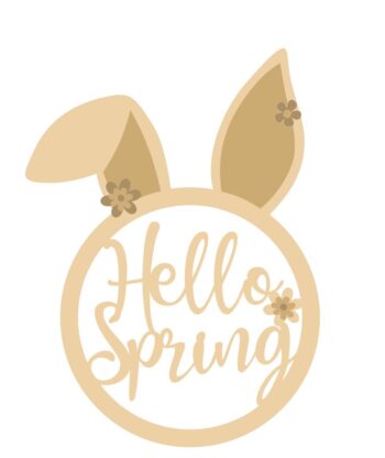 3mm Hello Spring Bunny Head