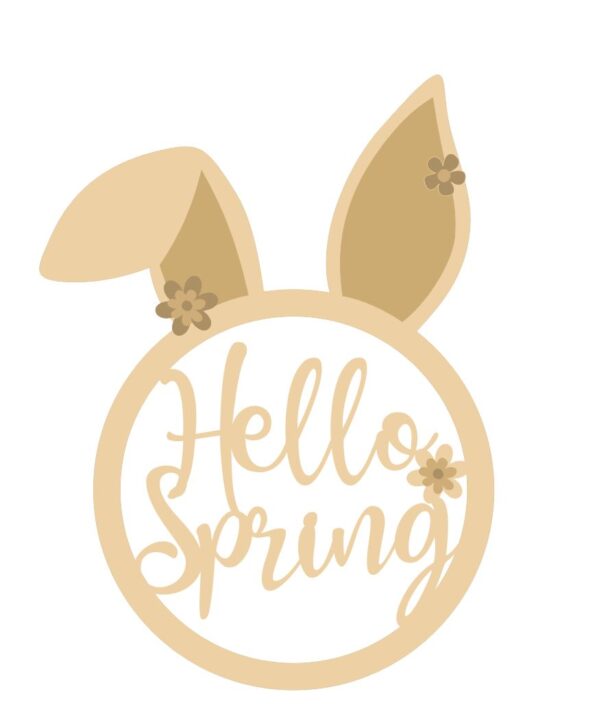 3mm Hello Spring Bunny Head