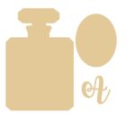 18mm Layered Perfume Bottle Shape with letter