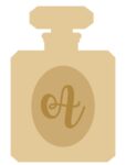 18mm Layered Perfume Bottle Shape with letter