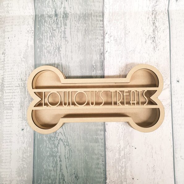 18mm Layered Fillable Dog Bone Shape