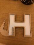 18mm Layered Fillable Dinosaur Letters