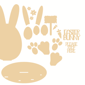 easter bunny egg on stand 2