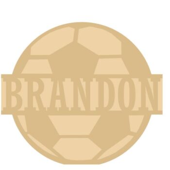18mm Layered Fillable Football with name Shape